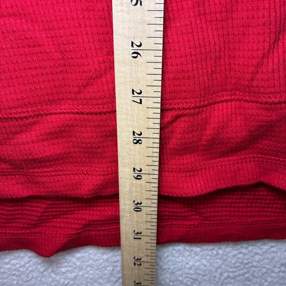 Polo Ralph Lauren Waffle Knit Hoodie Men 2XL Red Cotton Thermal Pullover NWT - Picture 5 of 6